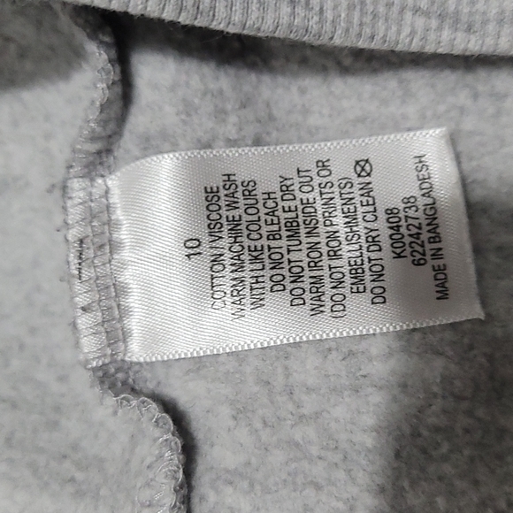 Johny Ramone Army sweatshirt Size 10 in grey with black print - Picture 8 of 8